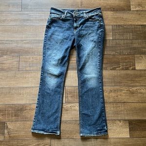 Silver Jeans Co. Women's Elyse Mid Rise Slim Bootcut Jeans